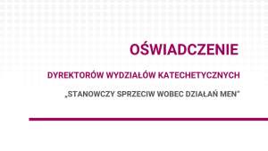 „Stanowczy sprzeciw wobec działań MEN” Oświadczenie Dyrektorów Wydziałów Katechetycznych