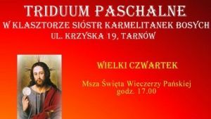Truduum Paschalne u Sióstr Karmelitanek - zaproszenie