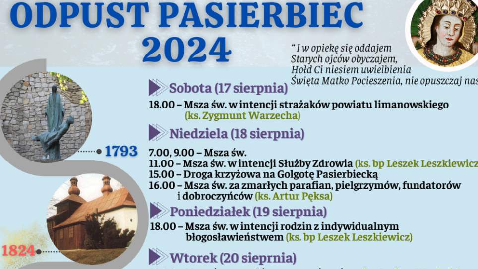 Sanktuarium w Pasierbcu zaprasza na tygodniowy Odpust ku czci MB Pocieszenia