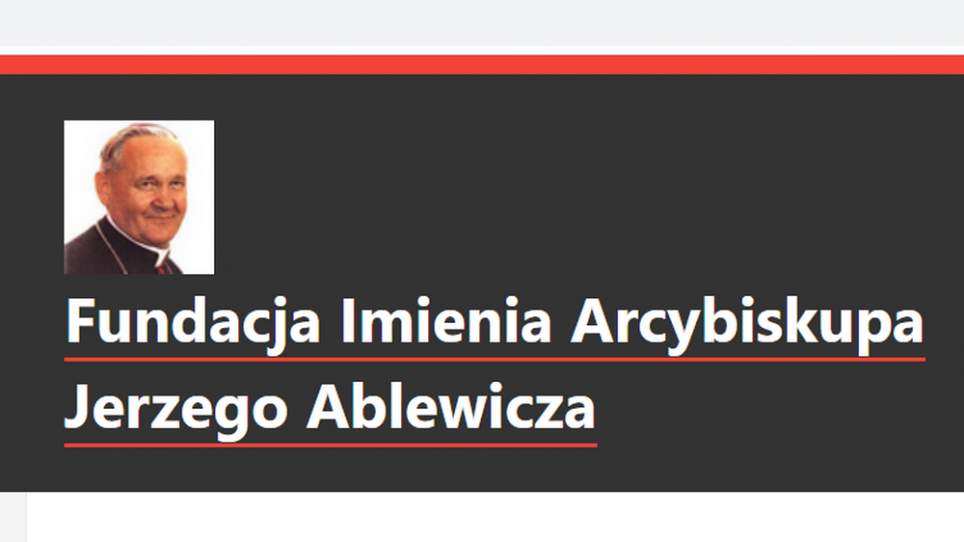 Zmiana adresu strony internetowej Fundacji Imienia Arcybiskupa Jerzego Ablewicza