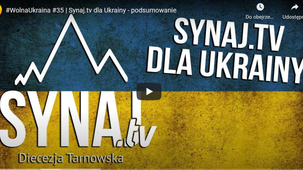 Najnowsze filmy Synaj TV o pomocy dla Ukrainy [FILMY]